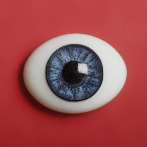 [14mm] Classic PB Flat Oval Glass Eyes (CA-14)