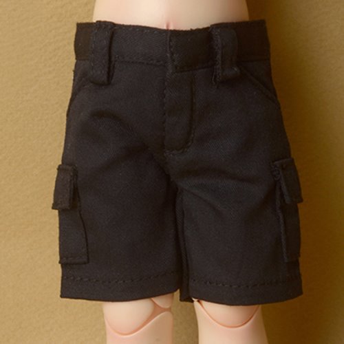 [USD] Dear Doll Size - Gentle Cargo Short Pants (Black)