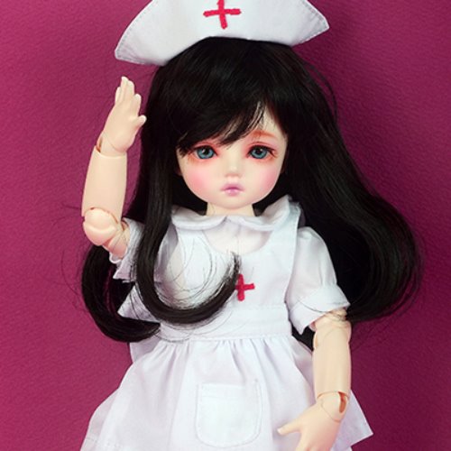 [USD] Dear Doll Size - Surgeon Nurse Dress set (White)