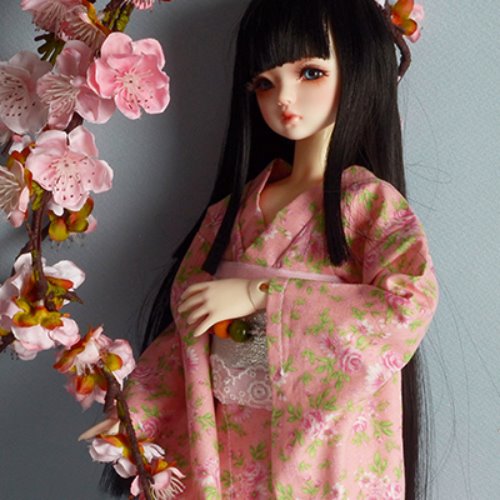 [MSD] Goyeon Kimono Set (O.Pink)