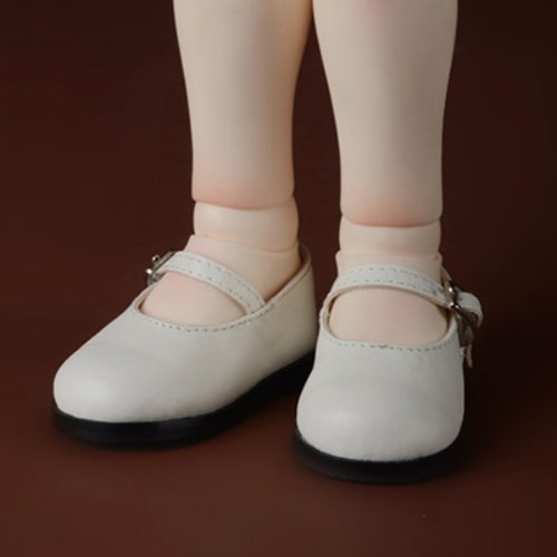 [90mm] Illua Doll Shoes - Basic Girl Shoes (White)