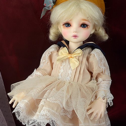 [USD] Dear Doll Size - Serasera Dress Set (Navy+Cream)