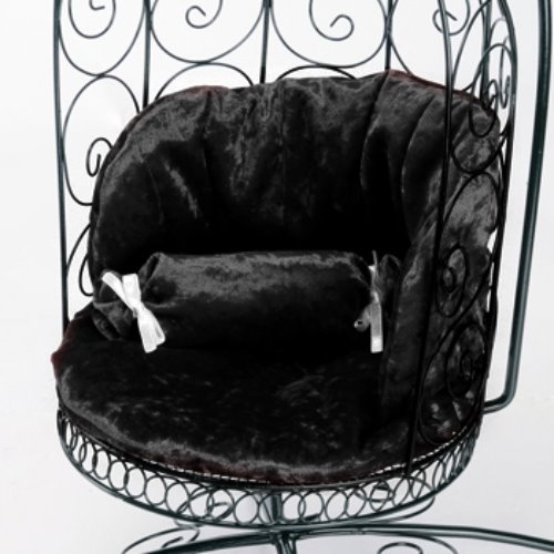 Cushion For Bird Cage Style Iron Chair (쿠션 Black)[N1]
