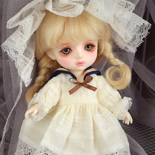 *품절임박* [Bebe Doll.휴쥬베이비] - Serasera Dress Set (Navy+Cream)