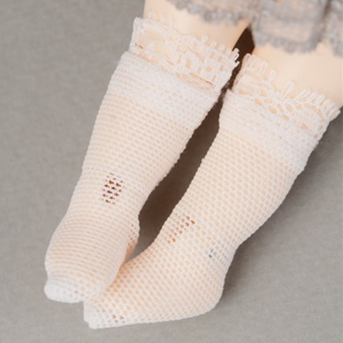 [Bebe Doll.휴쥬베이비] Bebe Doll Size - AW Race Socks (White)