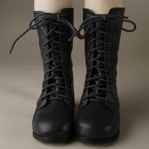 [132mm] Trinity &amp; Lusion Doll Shoes - Basic SL Boots (Black)