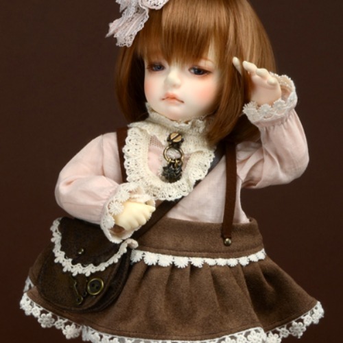 [USD] Dear Doll Size - Uasoa Skirt (Brown)