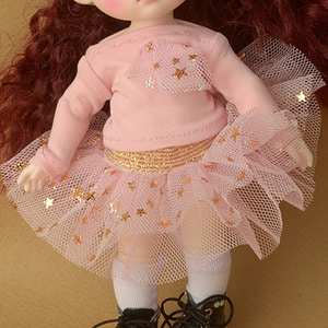 [Bebe Doll.휴쥬베이비] Fany Twinkle Skirt (Pink)