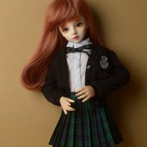 [MSD] Petit School Uniform For Girl Set (Black &amp; Green)