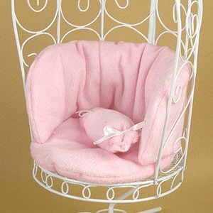 1/6 Scale Cushion For Bird Cage Style Iron Chair (쿠션 Pink)