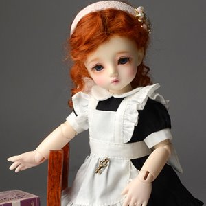 [USD] Dear Doll Size - Damero Dress Set (Black)