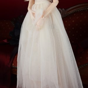 [Model F Size] ELisa Skirt (Ivory)