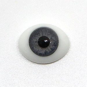 [14mm] Glass Eyes (Oval / Real type Light Gray)