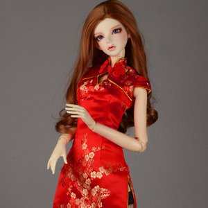 [Model F Size] PRC Qipao Dress (Red)