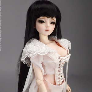 [8-9&quot;] Roung Hime Long Wig (Black)