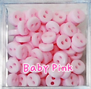 [5mm] 칼라돼지코단추 (Baby Pink/10개set)