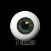 20mm Half-Round Acrylic Eyes (Green)