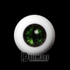 14mm - OMeta Half Round Acrylic Eyes (Green 02)