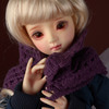 Model &amp; MSD - Drizzly Knit Muffler (Violet)