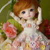 [Bebe Doll.휴쥬베이비] Rabbit Flowers Dress (Coral)