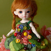 [Bebe Doll.휴쥬베이비] Fairy Flowers Dress Set (Green)