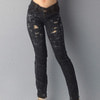 [MSD] UPN Skinny Washed Out Style Jean Pants (Black)