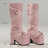 [60mm] MSD - French Ribbon Boots (Pink)