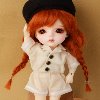 [Bebe Doll.휴쥬베이비] Bebe Doll Size - Sailor Overall(Ivory)