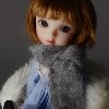 Model &amp; MSD - Nothnoa knit Muffler (L.Gray)