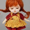 [Bebe Doll.휴쥬베이비] (선주문) Bebe Doll Size - Like Pippi Set (Yellow)