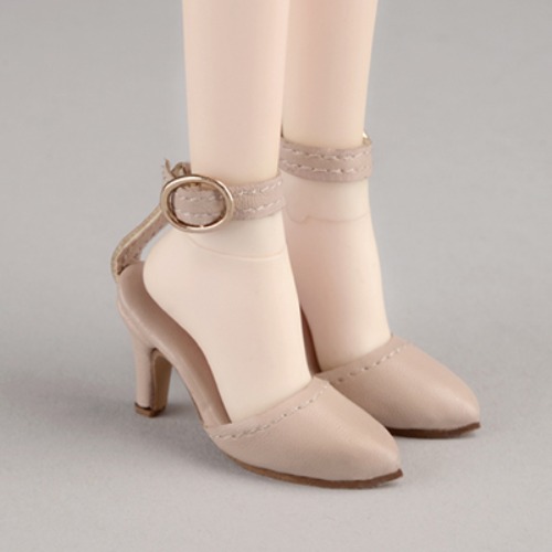 [46mm] Fashion doll Size - Delightful Heels shoes (Beige)