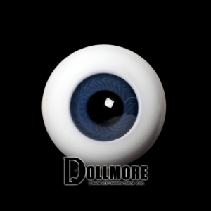 26mm -PP Solid Half Round Low Dome Glass Eyes (Cobalt 2)