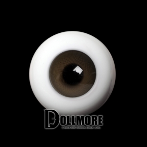 26mm -PP Solid Half Round Low Dome Glass Eyes (Rosewood 21)