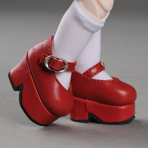 [USD] Platform Basic Girl Shoes (Red)