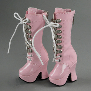 [55mm] MSD (high heels) Shoes - Platform Basic Boots (Pink)
