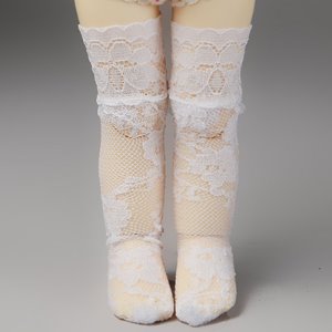 [USD] Dear Doll Size - Lace Fanta Band Stocking (White)