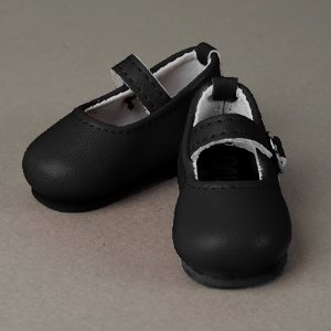 [40mm] USD.Dear Doll Size - Macaron Mary Jane Shoes (Black)