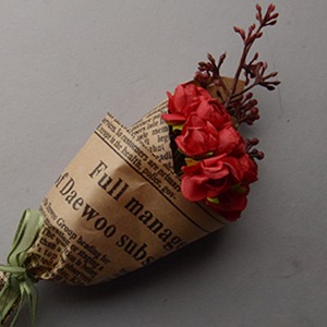 Middle Rose Flower Bouquet (Red) 꽃다발