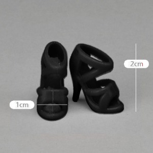[18mm] 12인치돌 SB High Heeled Shoes 하이힐 (Black)