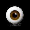 26mm -PP Solid Half Round Low Dome Glass Eyes (Goldenrod 11)