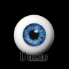 20mm Half-Round Acrylic Eyes (Blue)