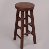 MSD - Poli Stone Round Stool Chair (Brown)