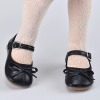 [142mm] Lusion Doll Shoes - SMG Ribbon Shoes (Black)
